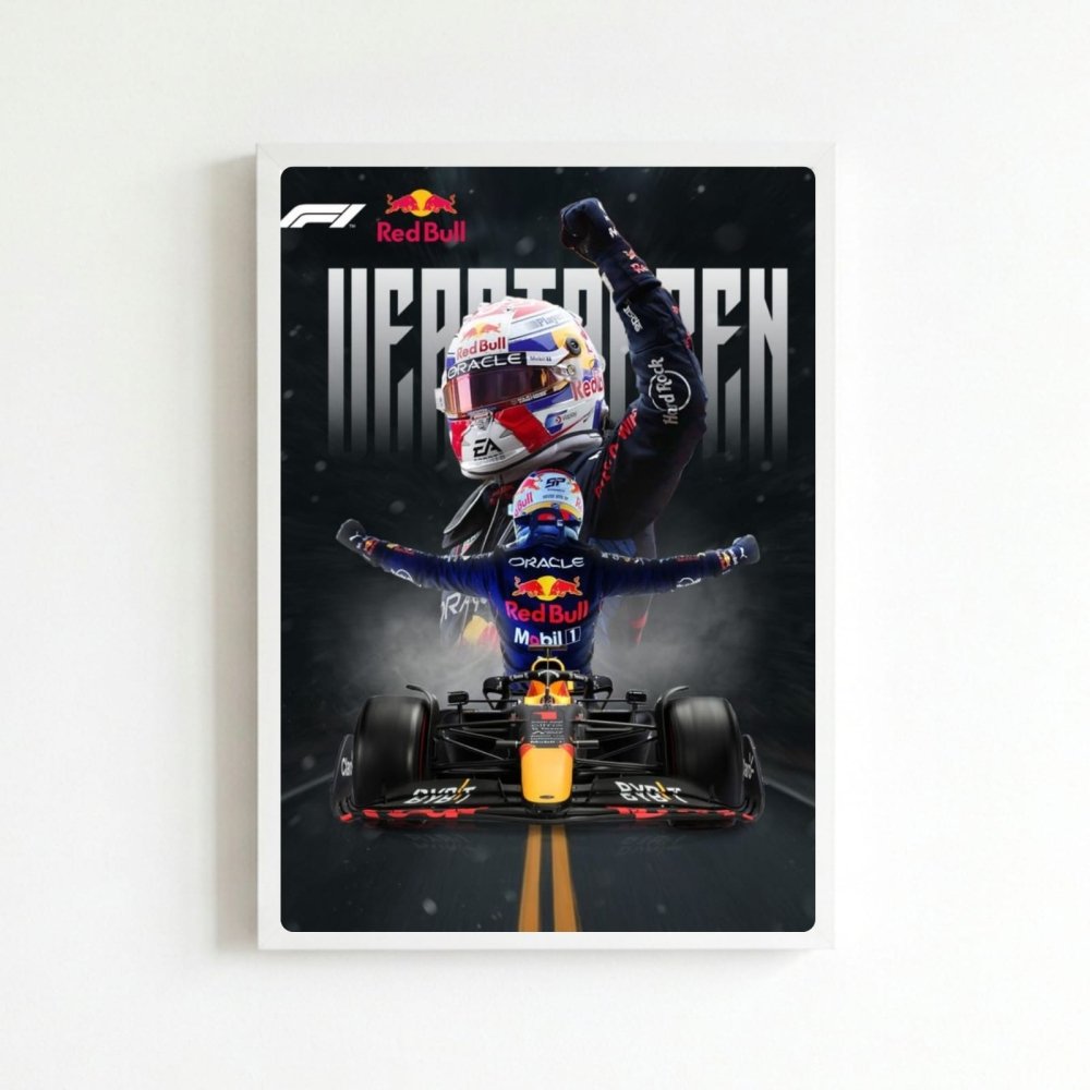 max verstappen red bull f1 - Vibes Districtmax verstappen red bull f1 poster BiancoVibes District