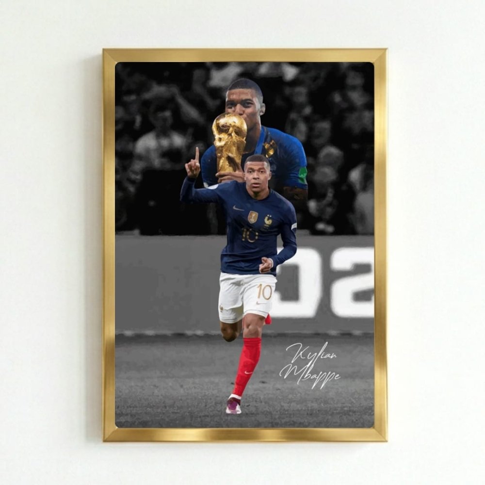 mbappe - Vibes Districtmbappe poster GoldVibes District
