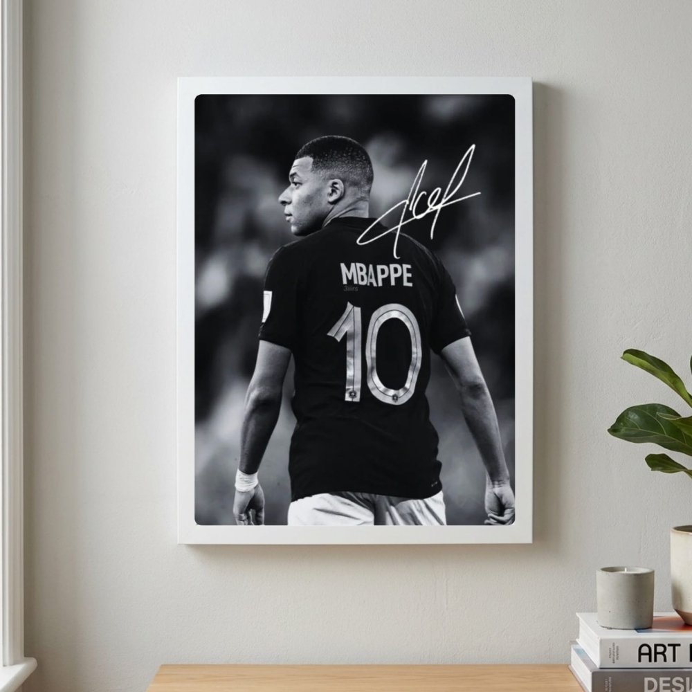 mbappe - Vibes Districtmbappe poster BiancoVibes District