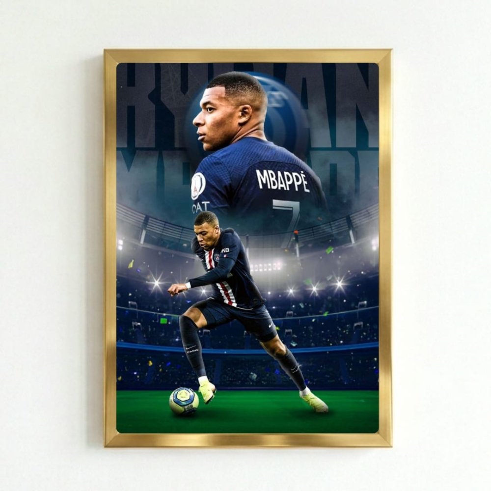 mbappe - Vibes Districtmbappe poster GoldVibes District