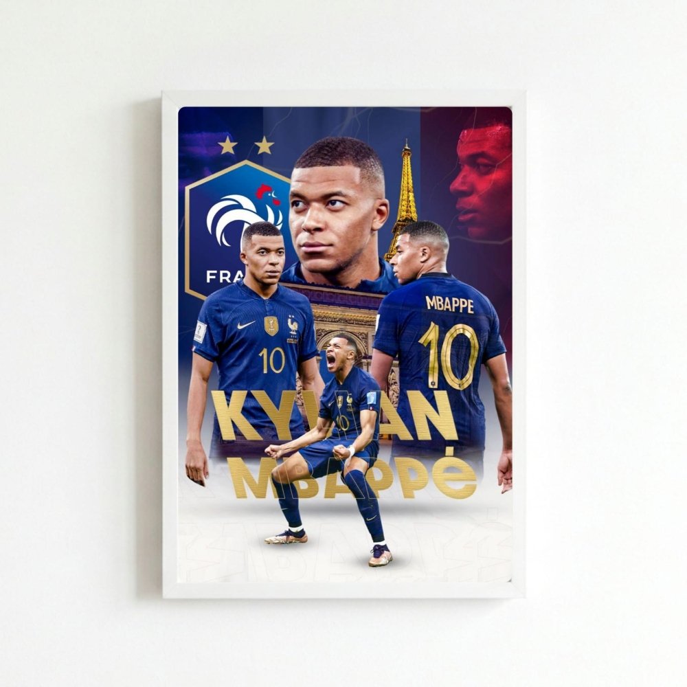 mbappe - Vibes Districtmbappe poster BiancoVibes District