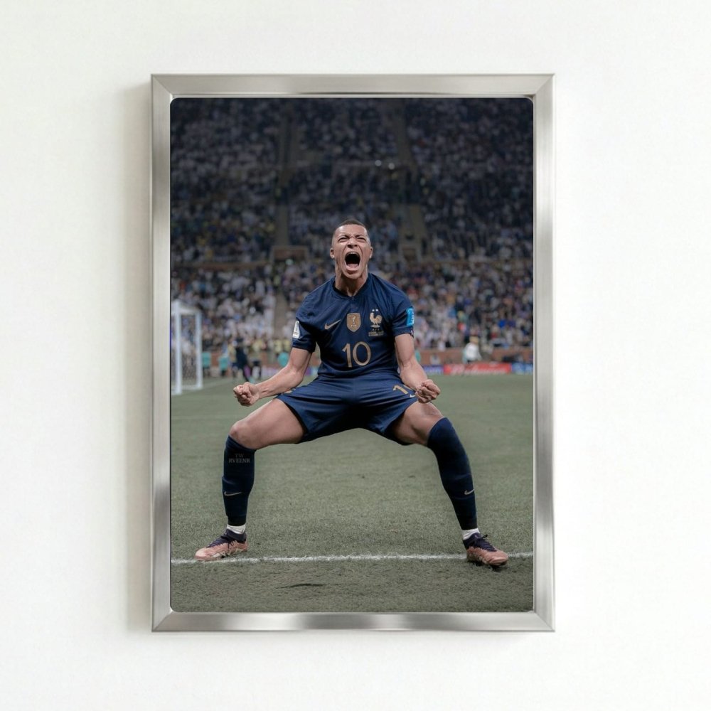 mbappe - Vibes Districtmbappe poster SilverVibes District