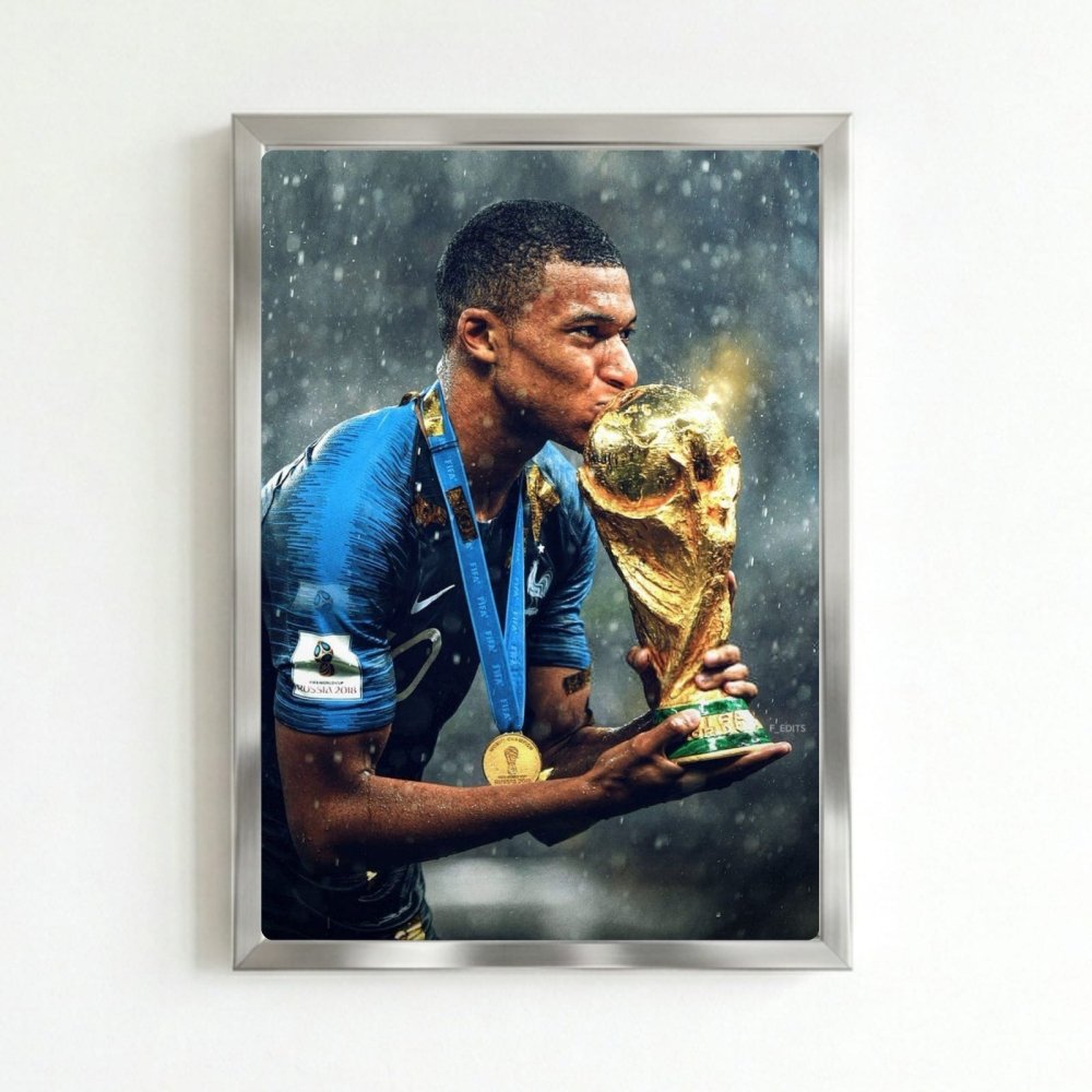 mbappe - Vibes Districtmbappe poster SilverVibes District