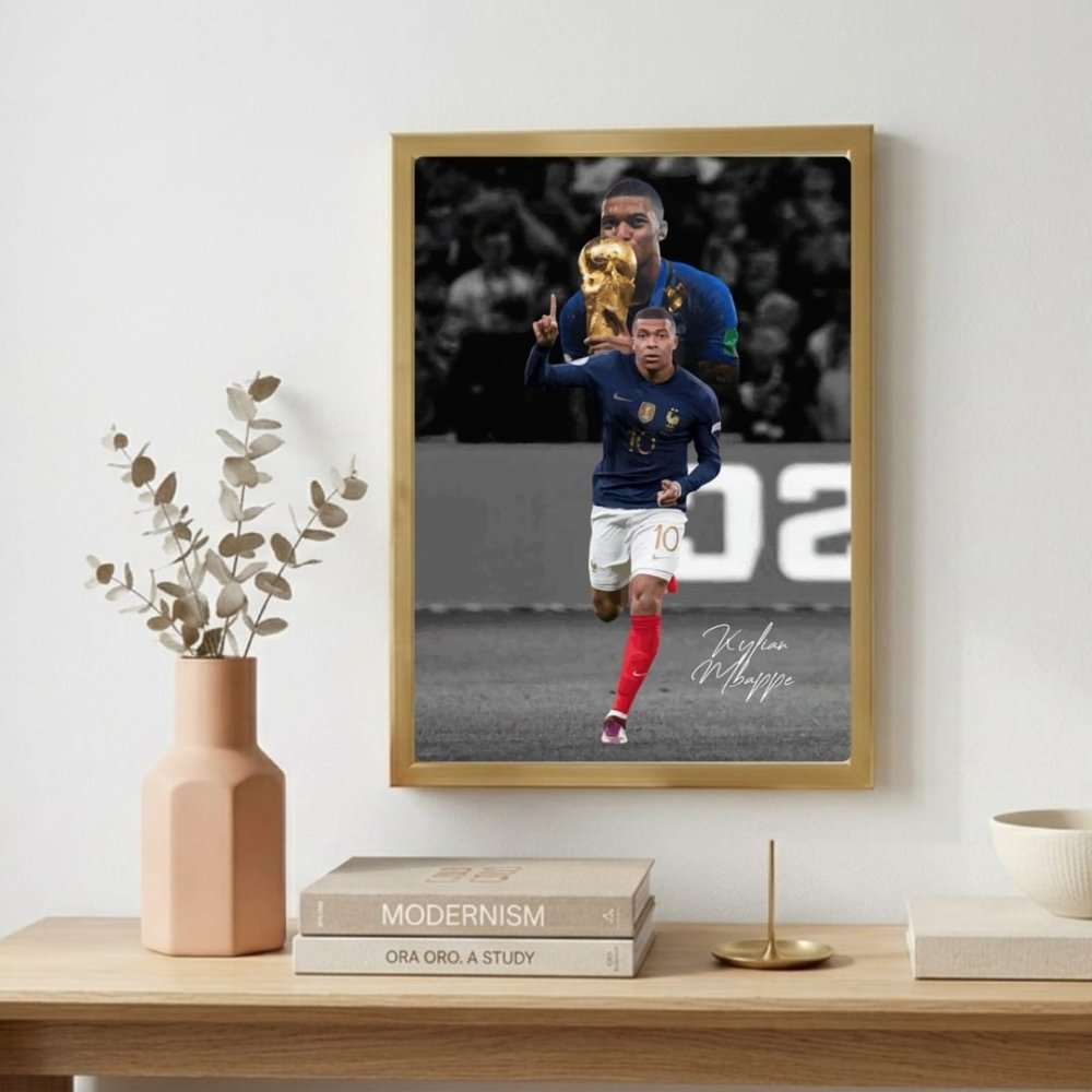 mbappe - Vibes Districtmbappe poster GoldVibes District