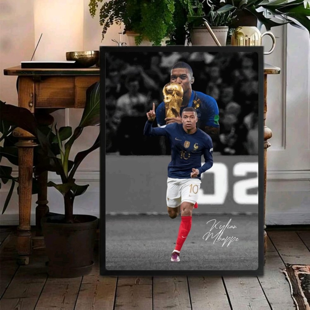 mbappe - Vibes Districtmbappe poster GoldVibes District
