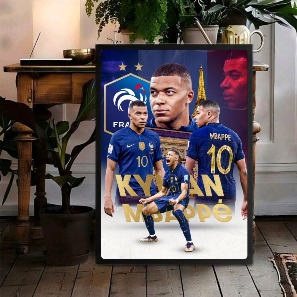 mbappe - Vibes Districtmbappe poster GoldVibes District