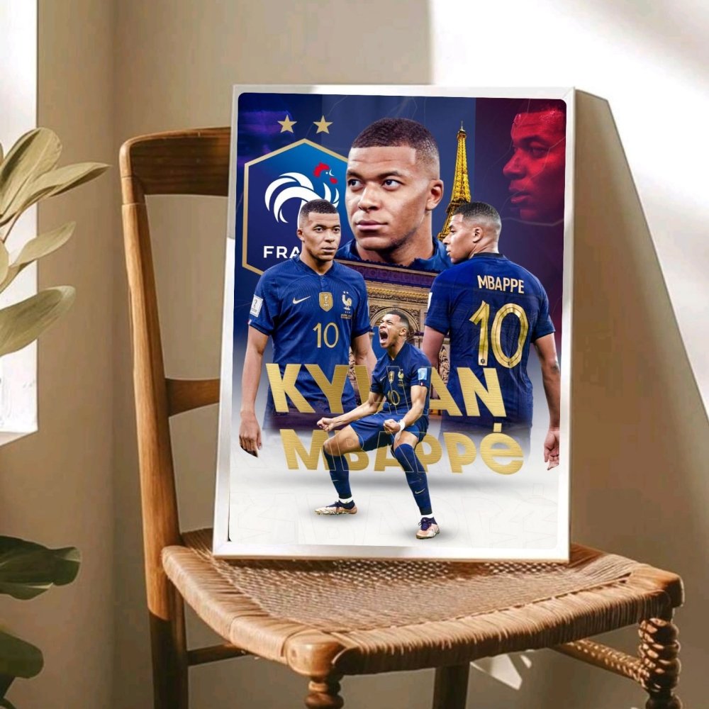 mbappe - Vibes Districtmbappe poster GoldVibes District