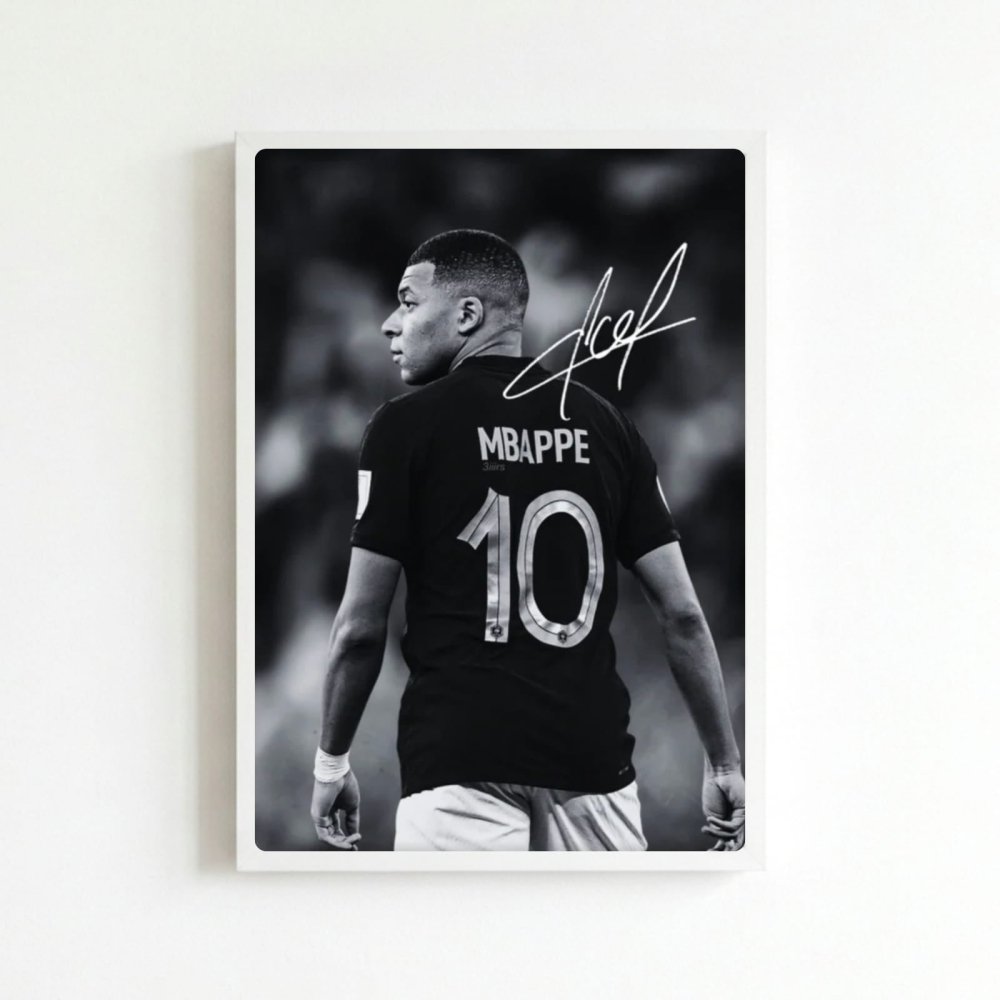 mbappe - Vibes Districtmbappe poster BiancoVibes District
