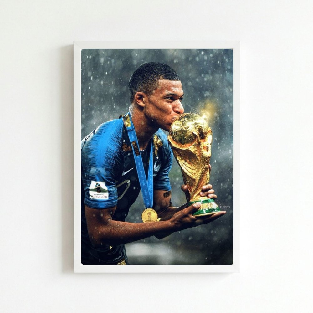 mbappe - Vibes Districtmbappe poster BiancoVibes District