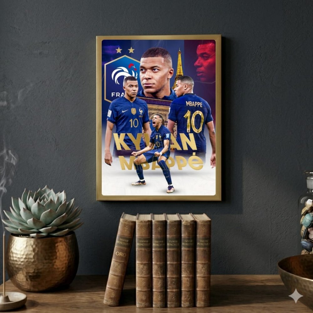 mbappe - Vibes Districtmbappe poster GoldVibes District