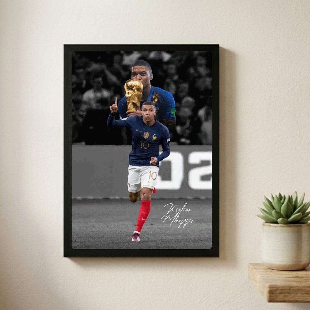 mbappe - Vibes Districtmbappe poster GoldVibes District