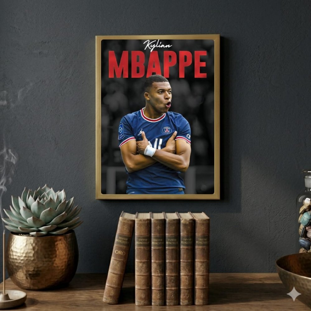 mbappe - Vibes Districtmbappe poster GoldVibes District