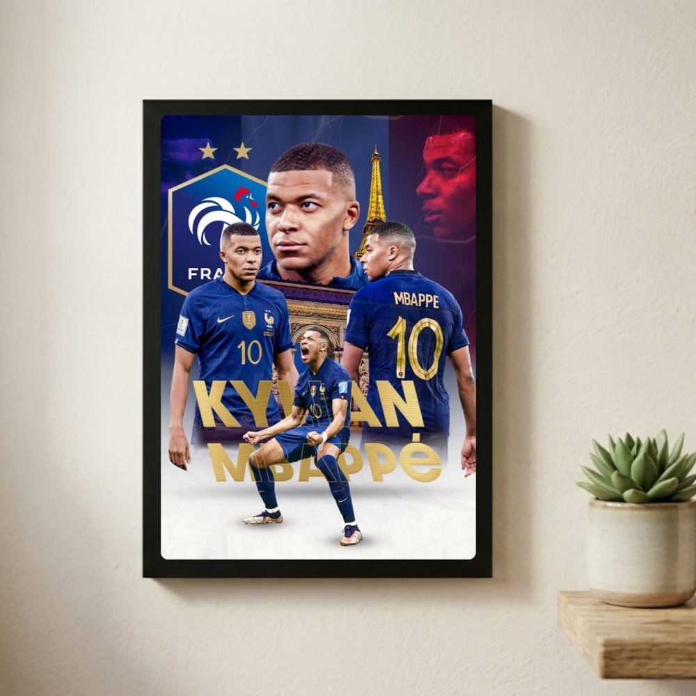 mbappe - Vibes Districtmbappe poster GoldVibes District