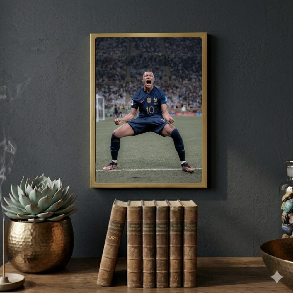 mbappe - Vibes Districtmbappe poster GoldVibes District