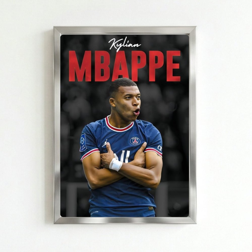 mbappe - Vibes Districtmbappe poster SilverVibes District