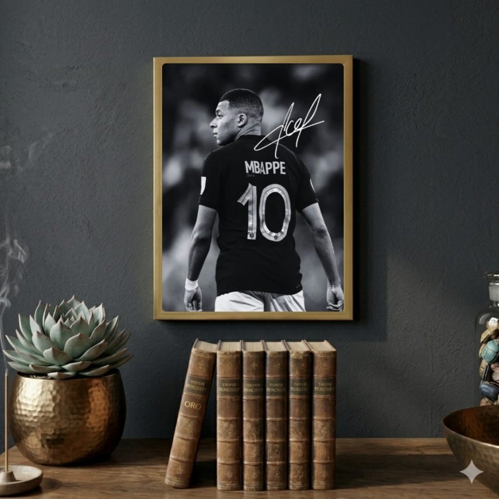 mbappe - Vibes Districtmbappe poster BiancoVibes District