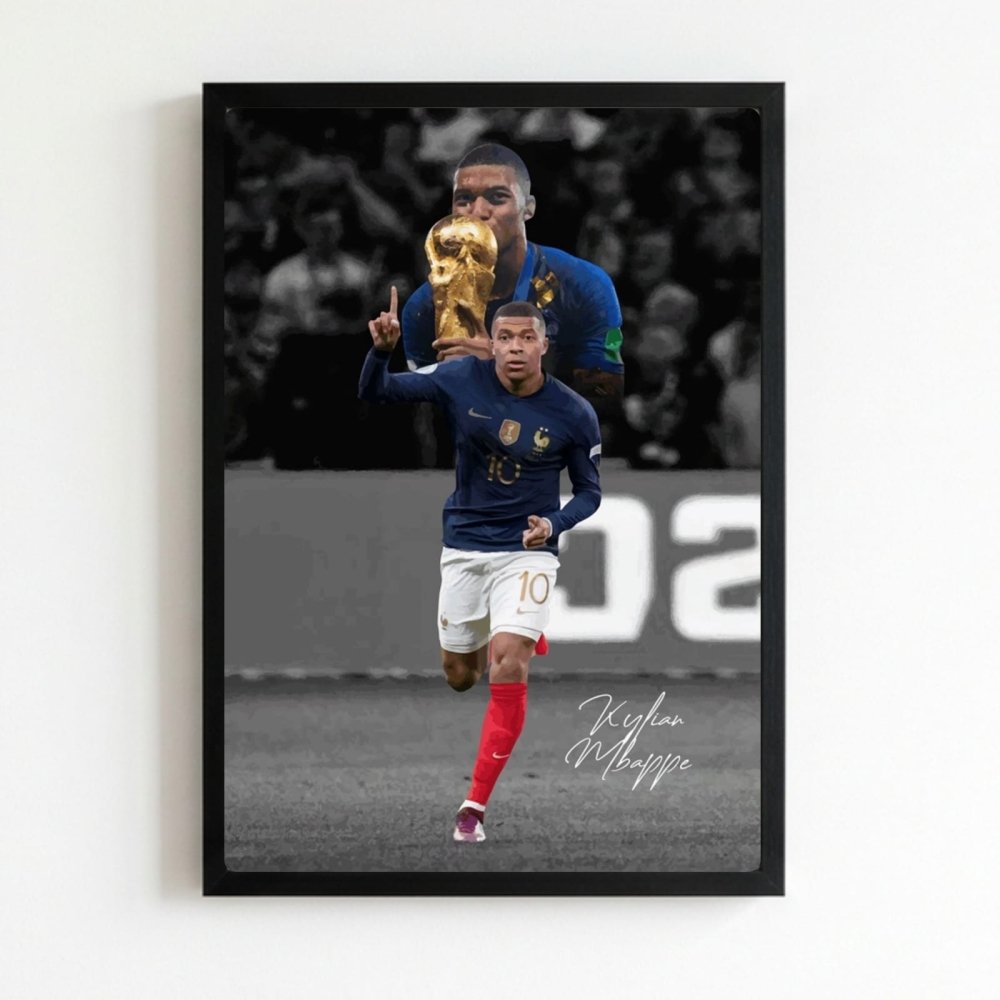 mbappe - Vibes Districtmbappe poster NeroVibes District