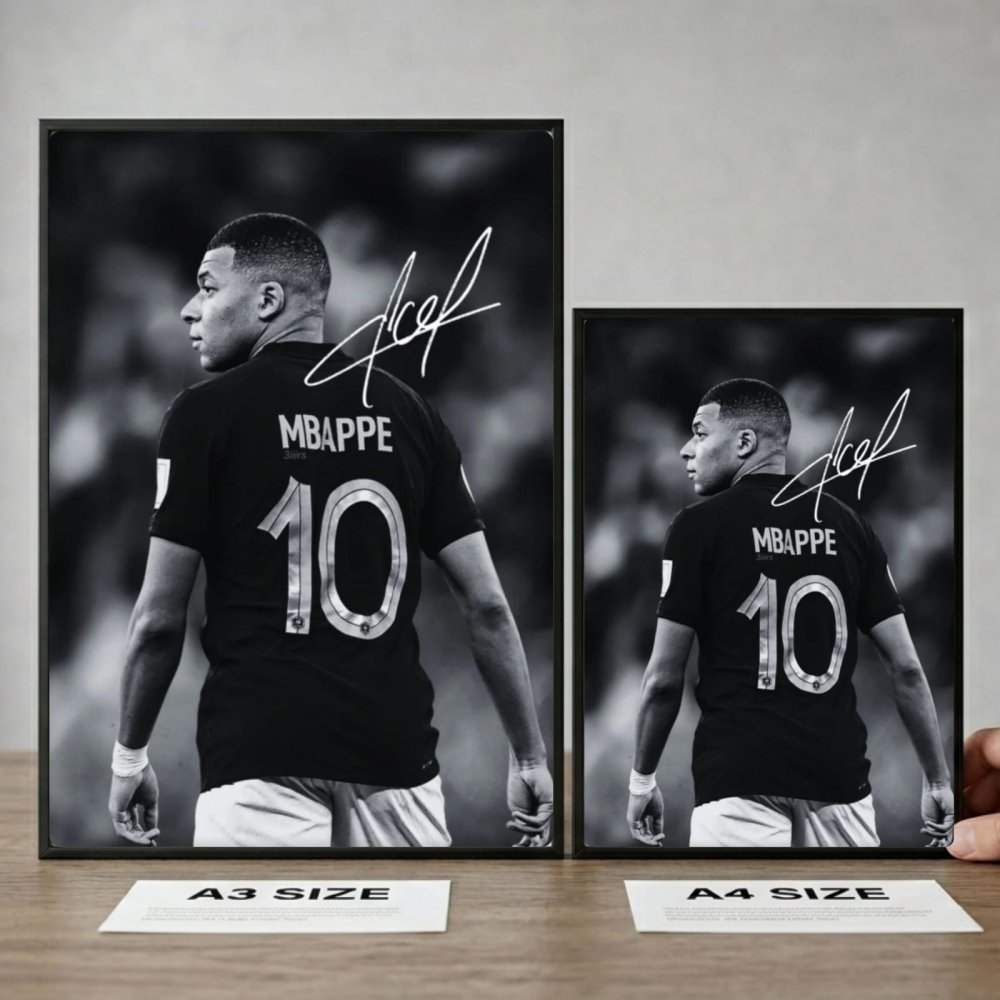mbappe - Vibes Districtmbappe poster BiancoVibes District