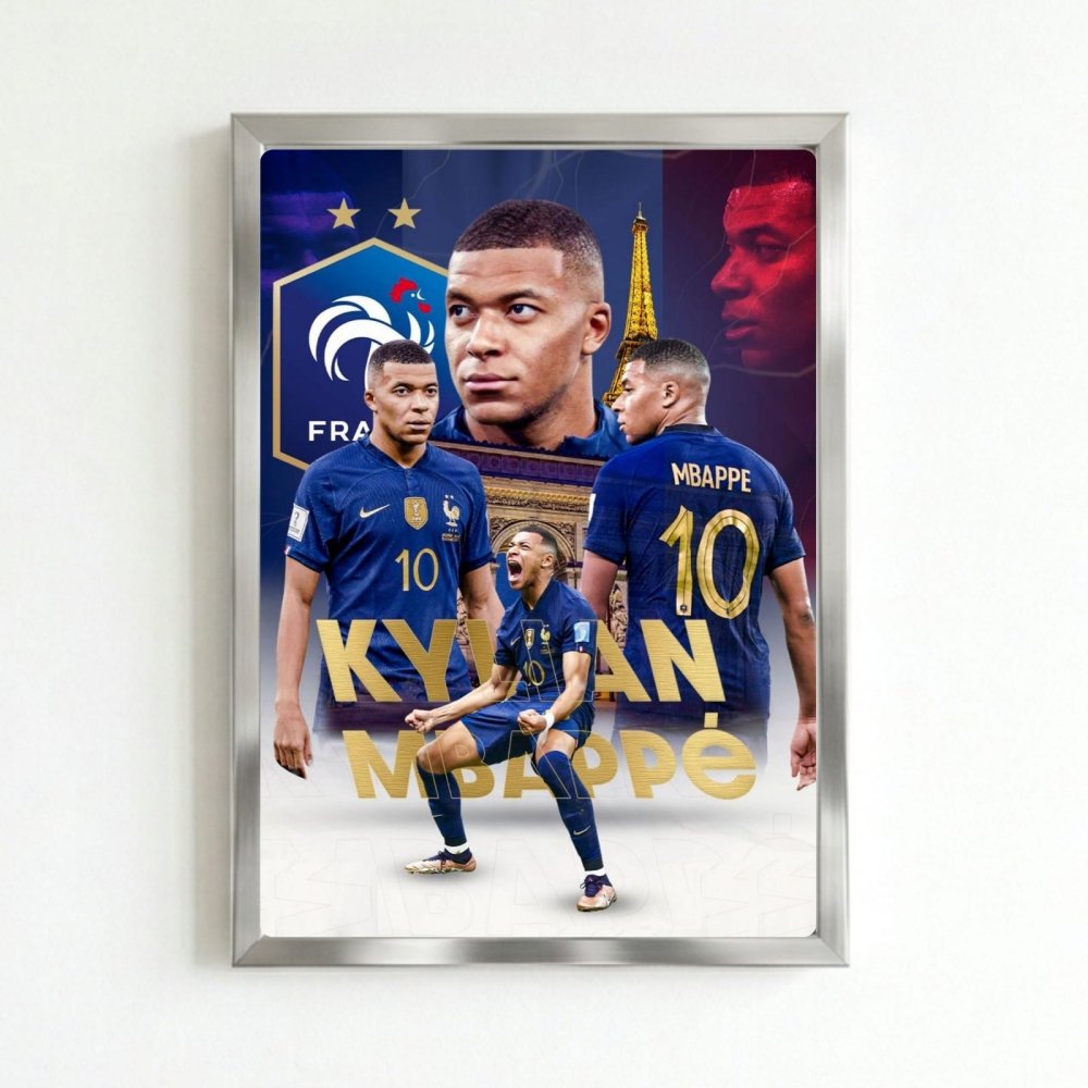mbappe - Vibes Districtmbappe poster SilverVibes District