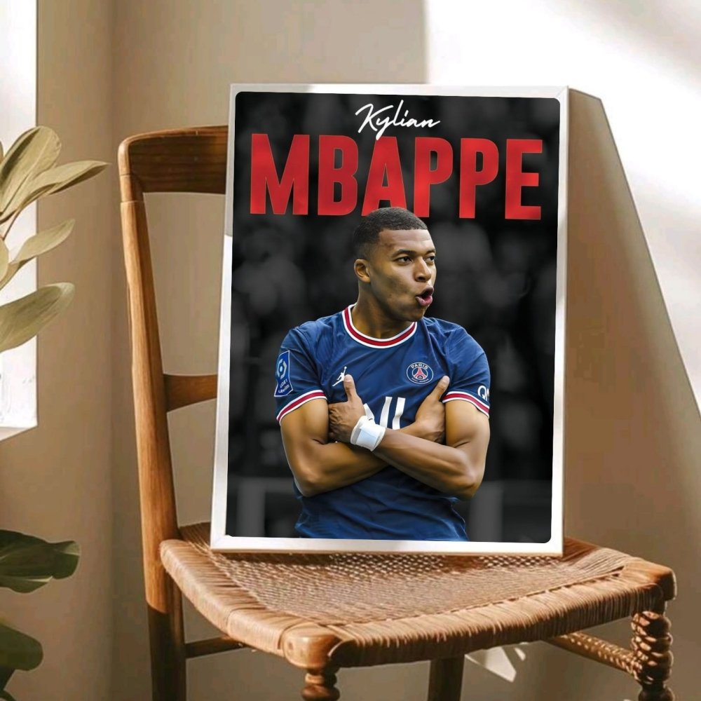 mbappe - Vibes Districtmbappe poster GoldVibes District
