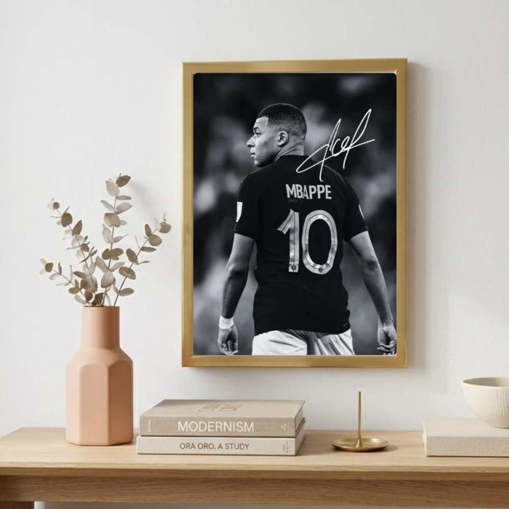 mbappe - Vibes Districtmbappe poster BiancoVibes District