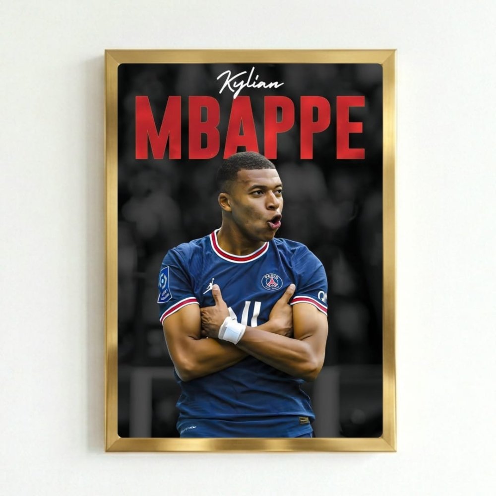 mbappe - Vibes Districtmbappe poster GoldVibes District