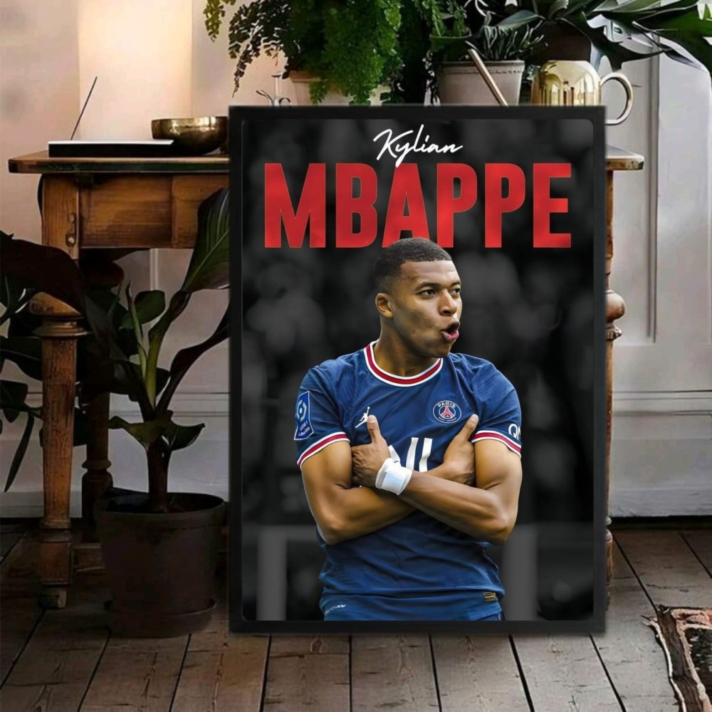 mbappe - Vibes Districtmbappe poster GoldVibes District