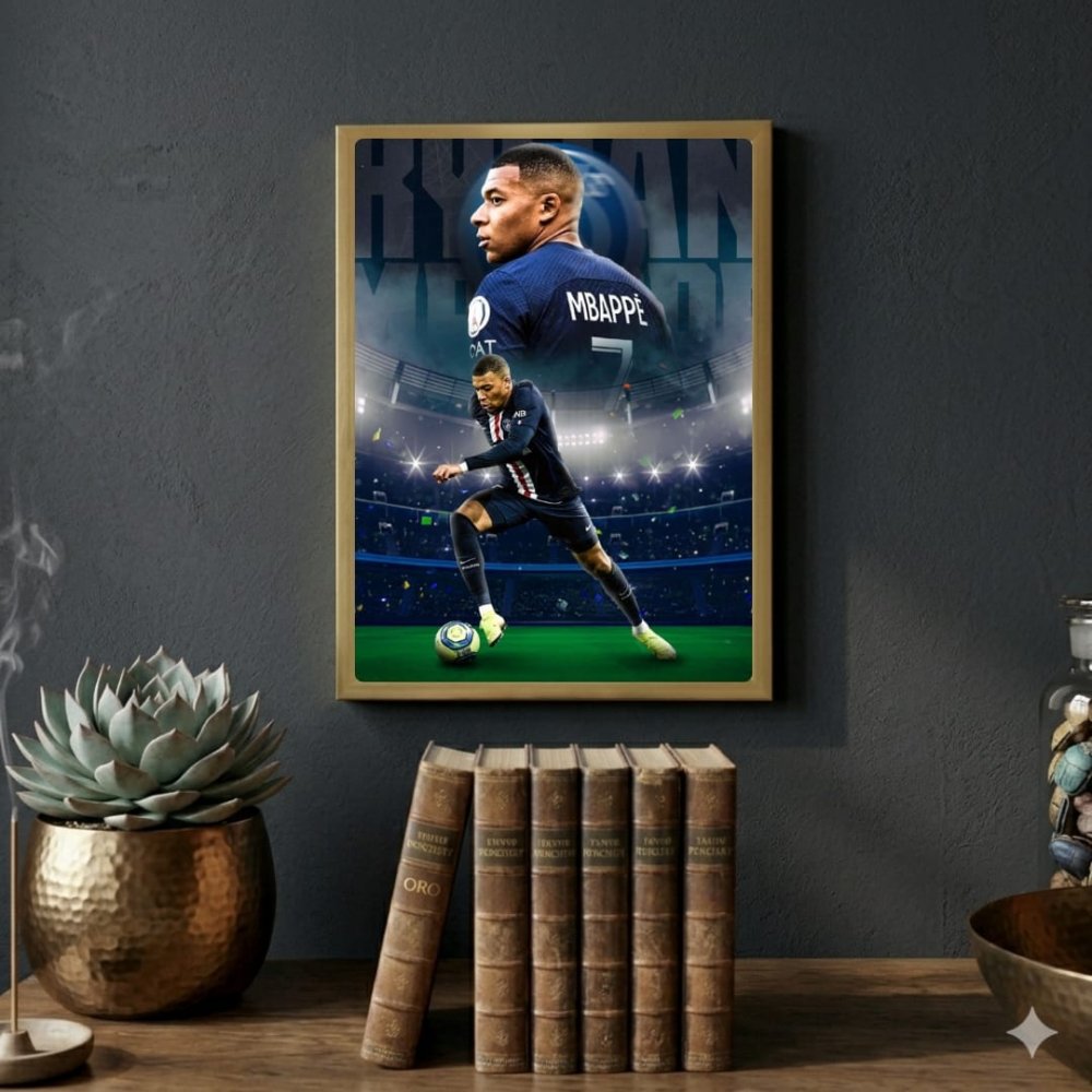 mbappe - Vibes Districtmbappe poster GoldVibes District