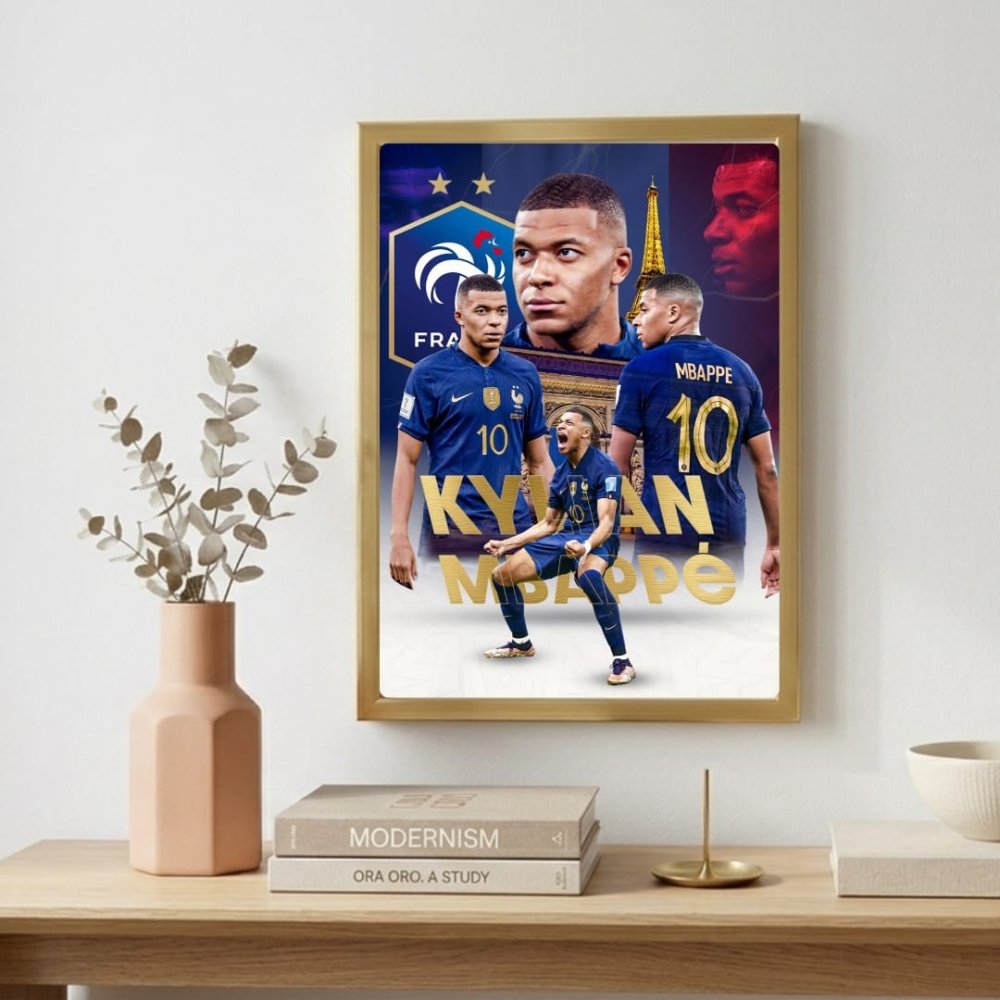 mbappe - Vibes Districtmbappe poster GoldVibes District