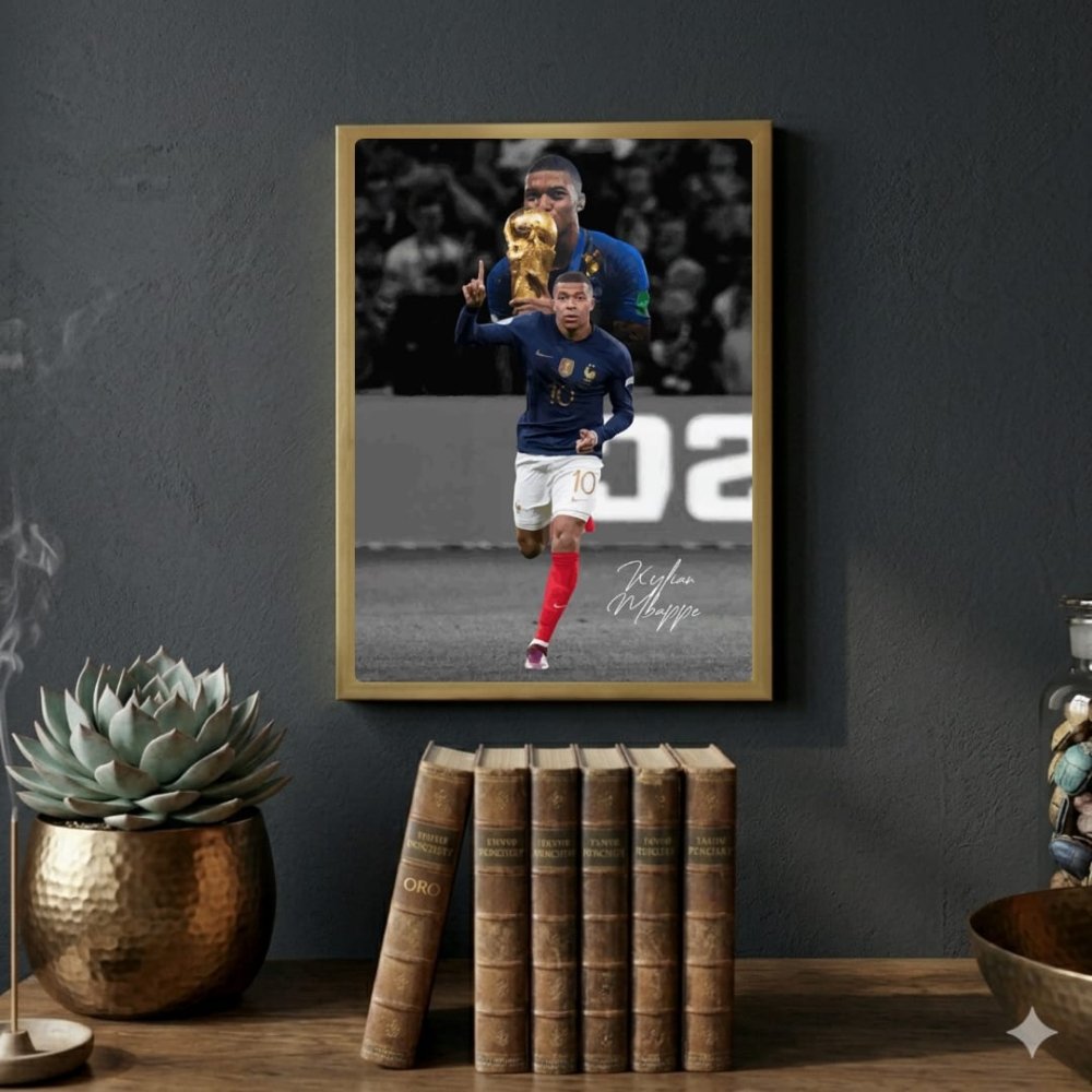 mbappe - Vibes Districtmbappe poster GoldVibes District