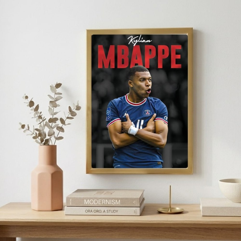 mbappe - Vibes Districtmbappe poster GoldVibes District