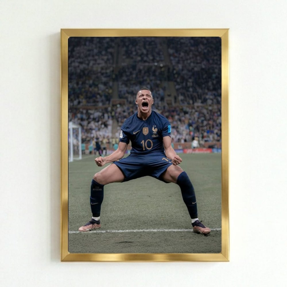 mbappe - Vibes Districtmbappe poster GoldVibes District