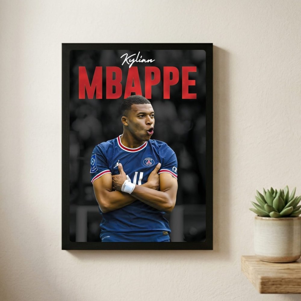 mbappe - Vibes Districtmbappe poster GoldVibes District