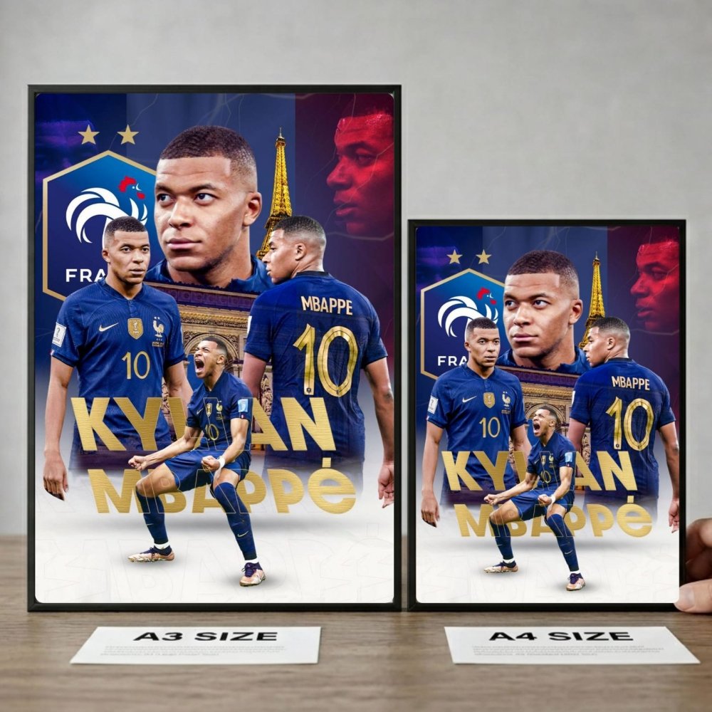 mbappe - Vibes Districtmbappe poster GoldVibes District