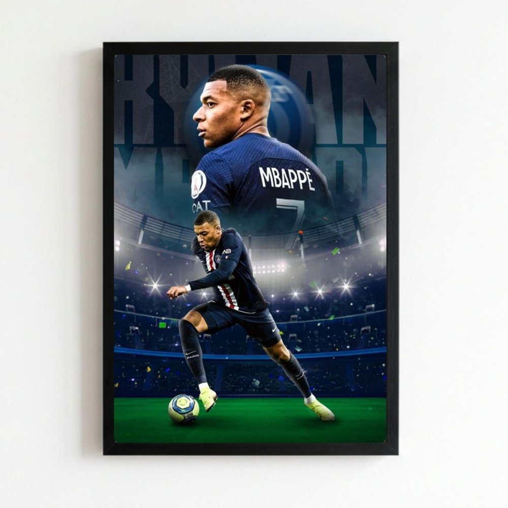 mbappe - Vibes Districtmbappe poster NeroVibes District