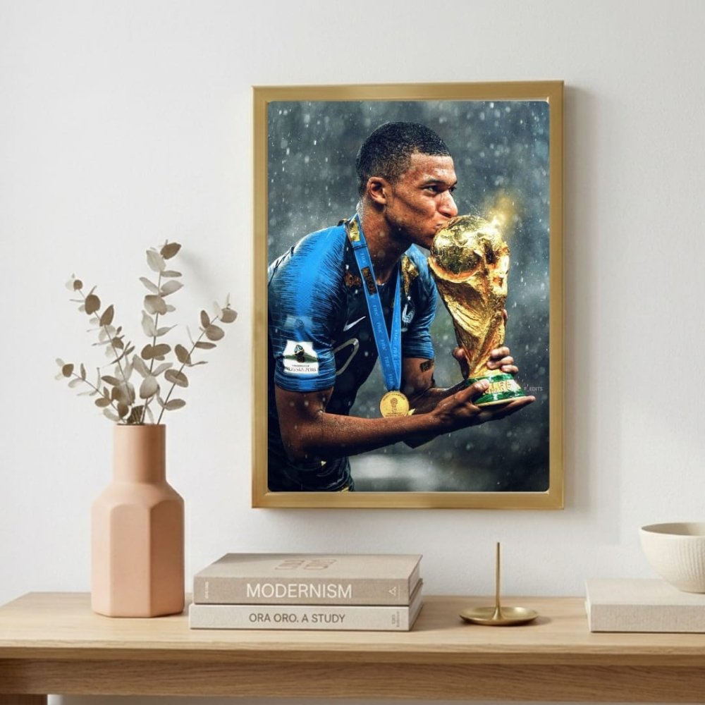 mbappe - Vibes Districtmbappe poster GoldVibes District