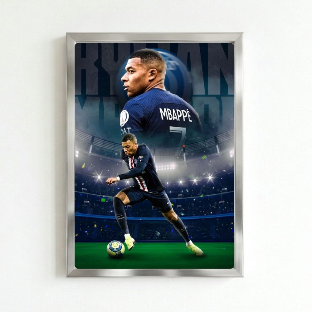 mbappe - Vibes Districtmbappe poster SilverVibes District