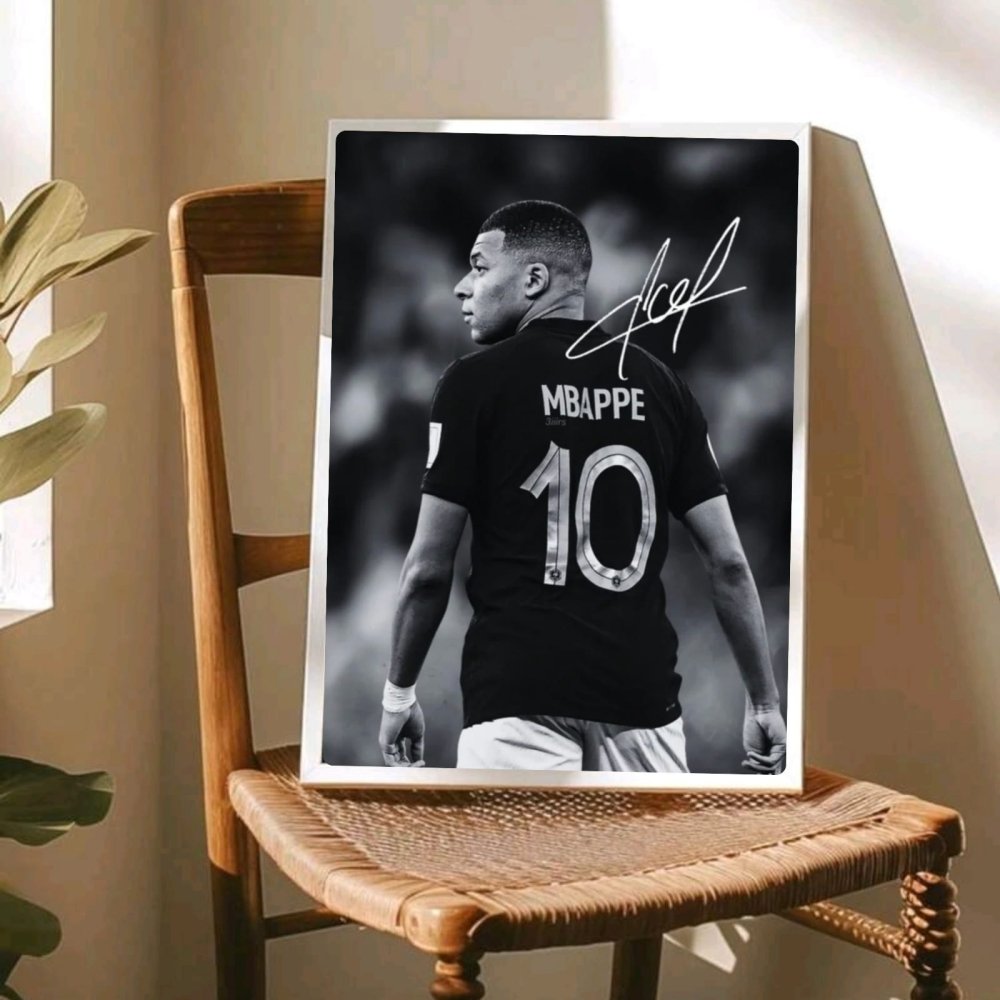 mbappe - Vibes Districtmbappe poster BiancoVibes District