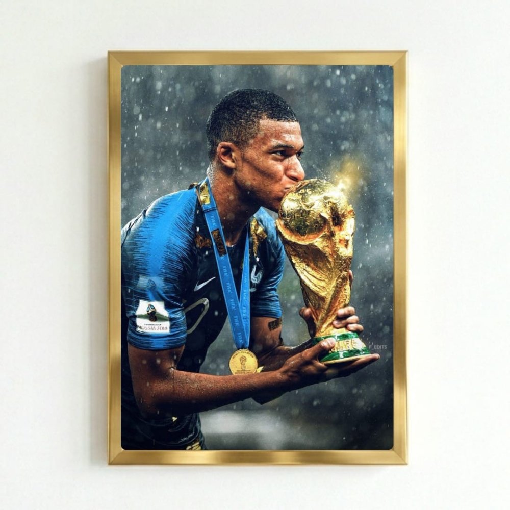 mbappe - Vibes Districtmbappe poster GoldVibes District