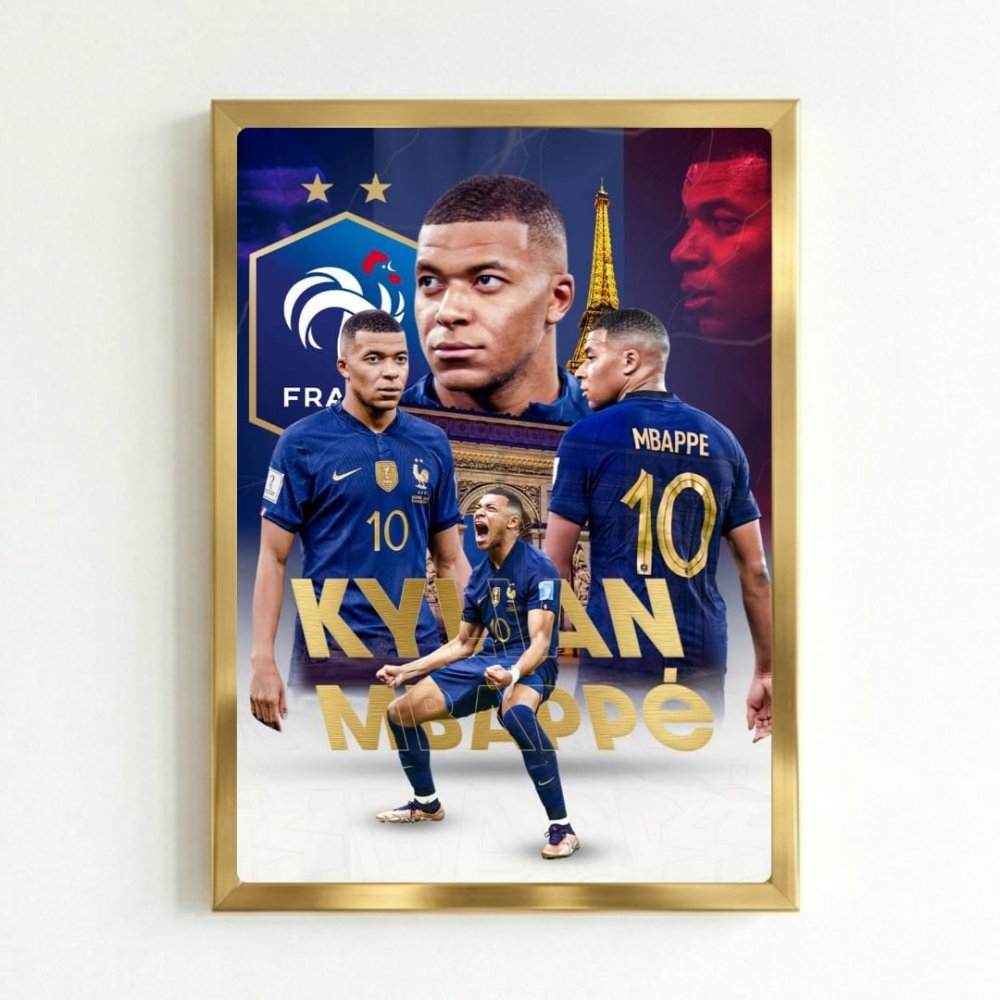 mbappe - Vibes Districtmbappe poster GoldVibes District