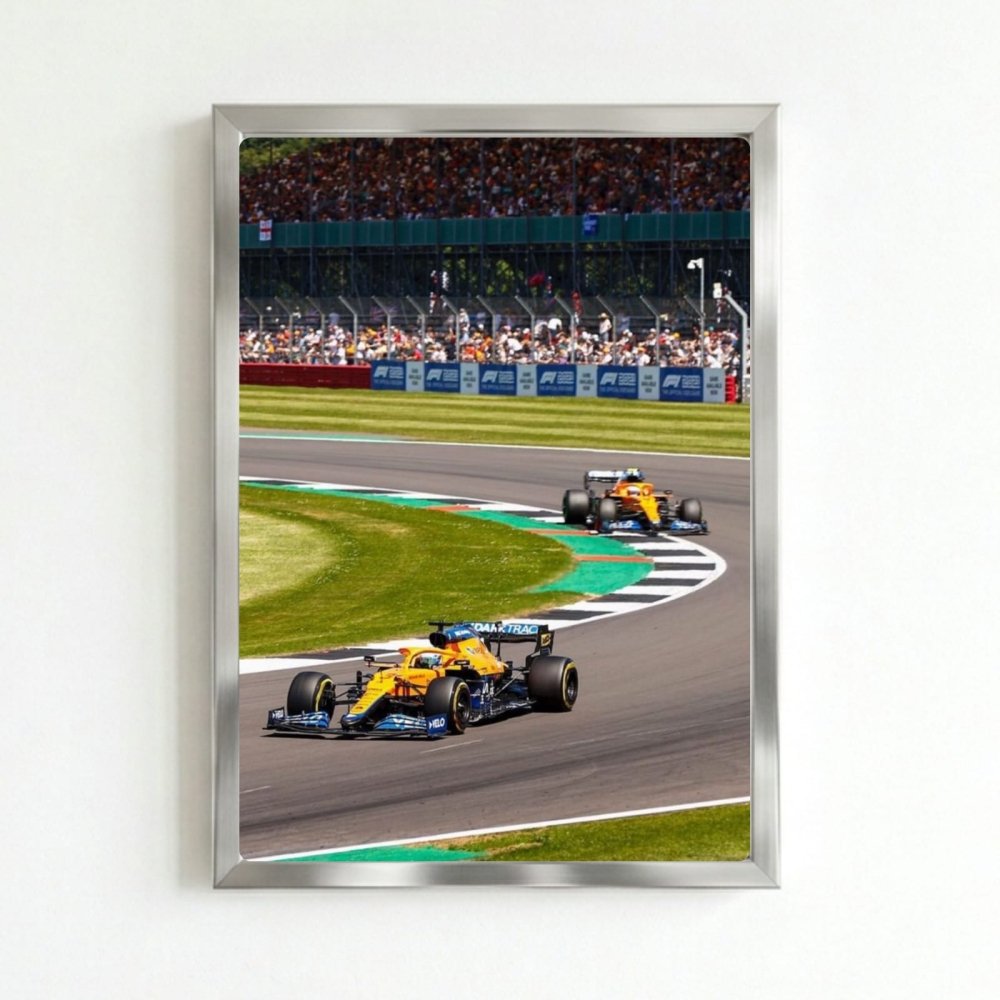 McLaren F1 Poster with Frame - Vibes DistrictMcLaren F1 Poster with Frame poster SilverVibes District