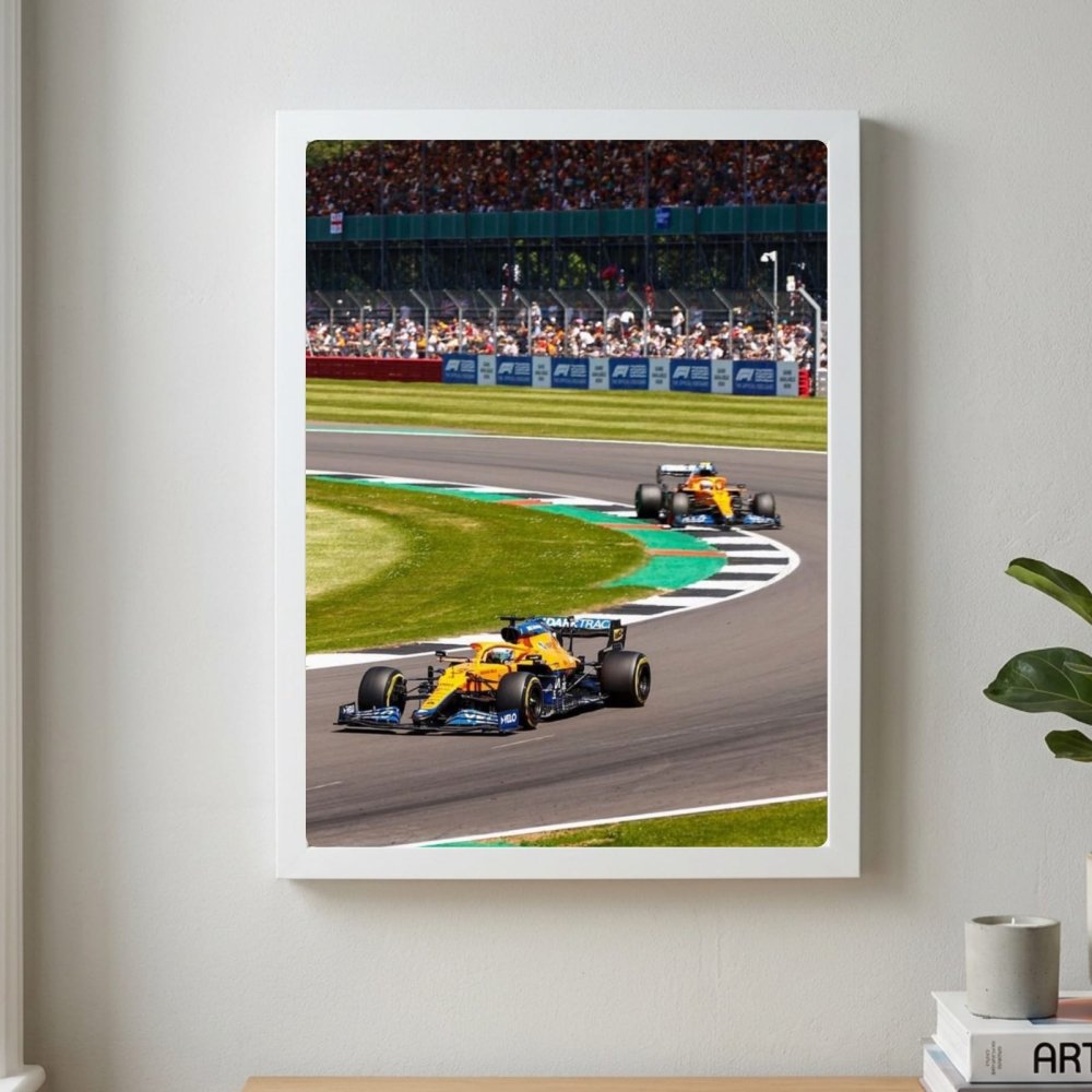 McLaren F1 Poster with Frame - Vibes DistrictMcLaren F1 Poster with Frame poster SilverVibes District