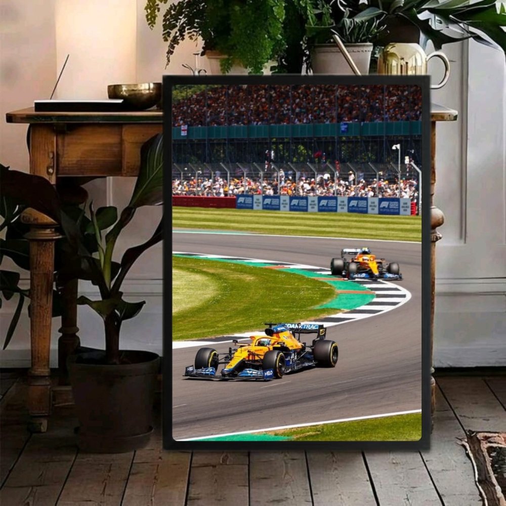 McLaren F1 Poster with Frame - Vibes DistrictMcLaren F1 Poster with Frame poster SilverVibes District