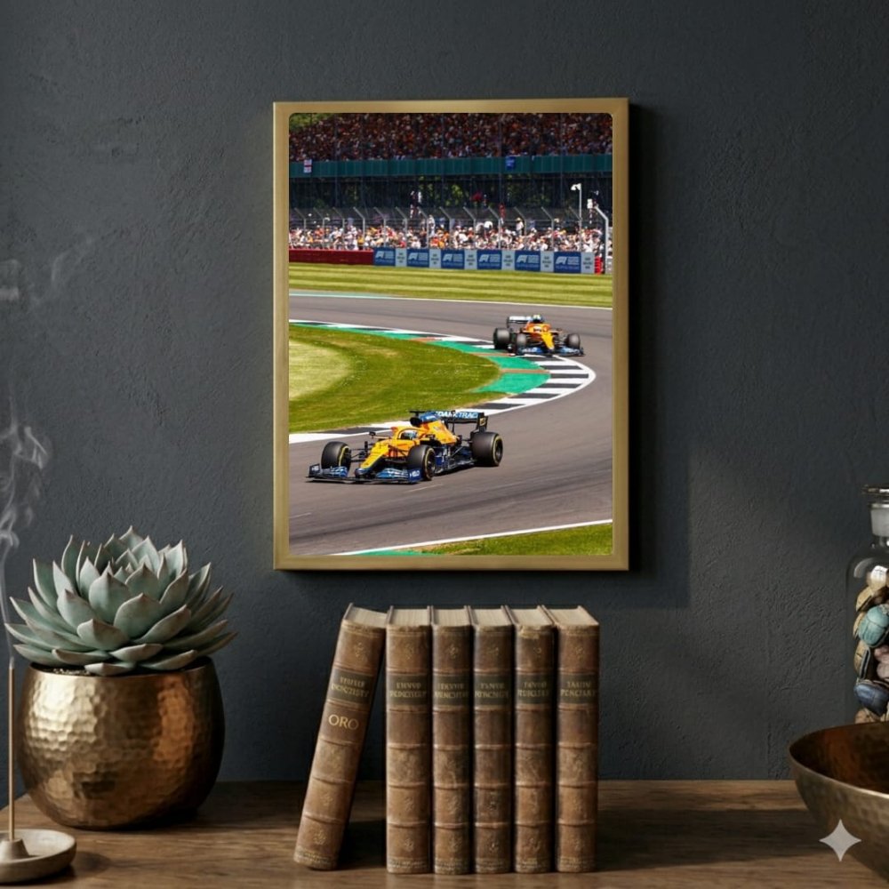 McLaren F1 Poster with Frame - Vibes DistrictMcLaren F1 Poster with Frame poster SilverVibes District