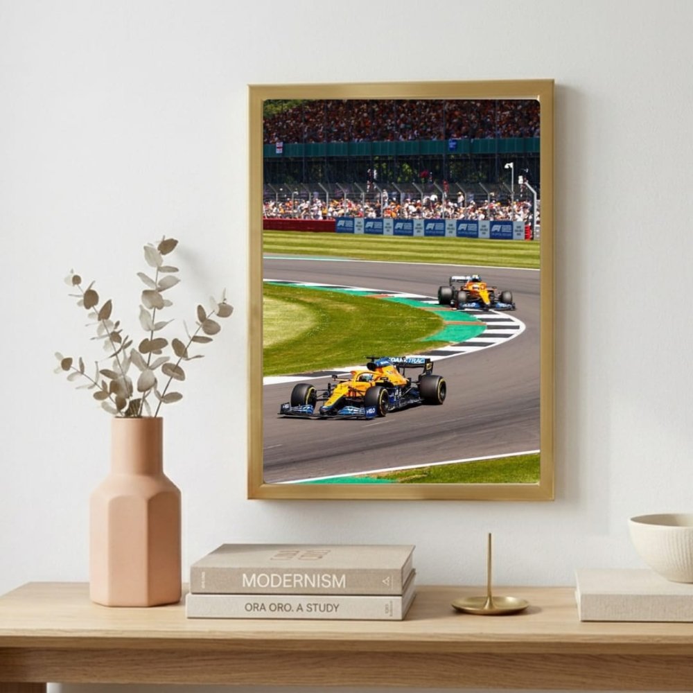 McLaren F1 Poster with Frame - Vibes DistrictMcLaren F1 Poster with Frame poster SilverVibes District