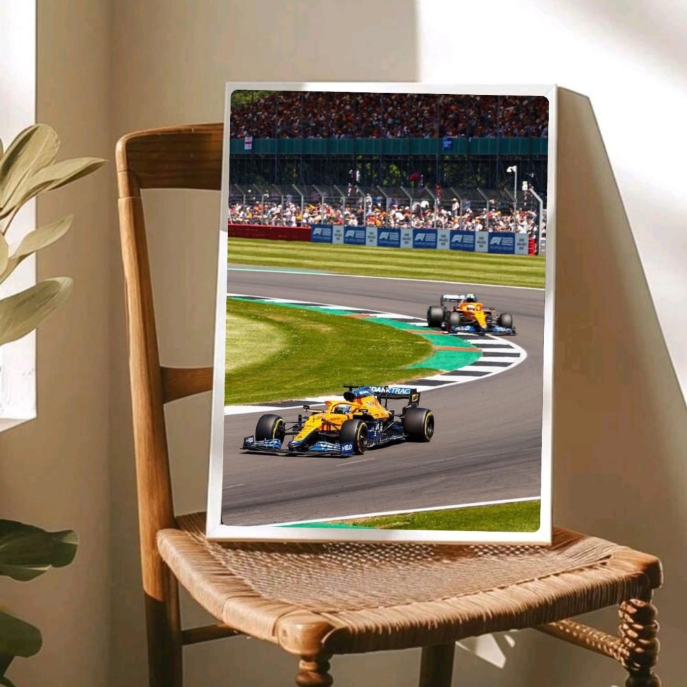 McLaren F1 Poster with Frame - Vibes DistrictMcLaren F1 Poster with Frame poster SilverVibes District