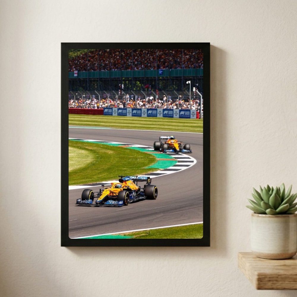 McLaren F1 Poster with Frame - Vibes DistrictMcLaren F1 Poster with Frame poster SilverVibes District