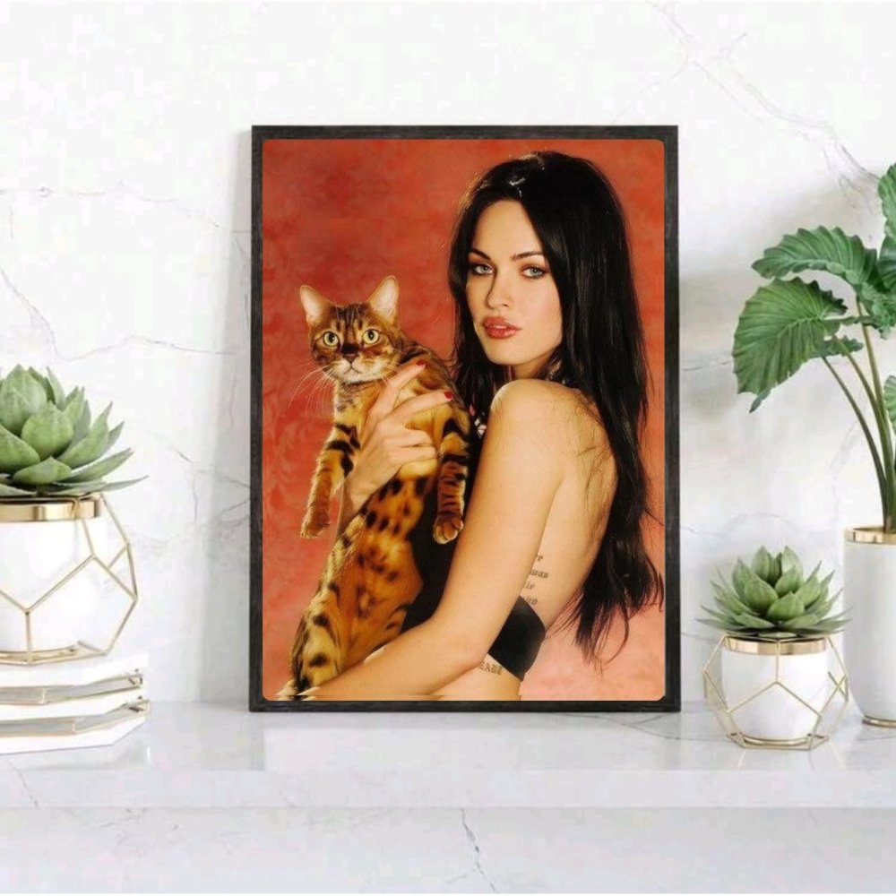 Megan Fox Poster with Frame - Vibes DistrictMegan Fox Poster with Frame poster SilverVibes District