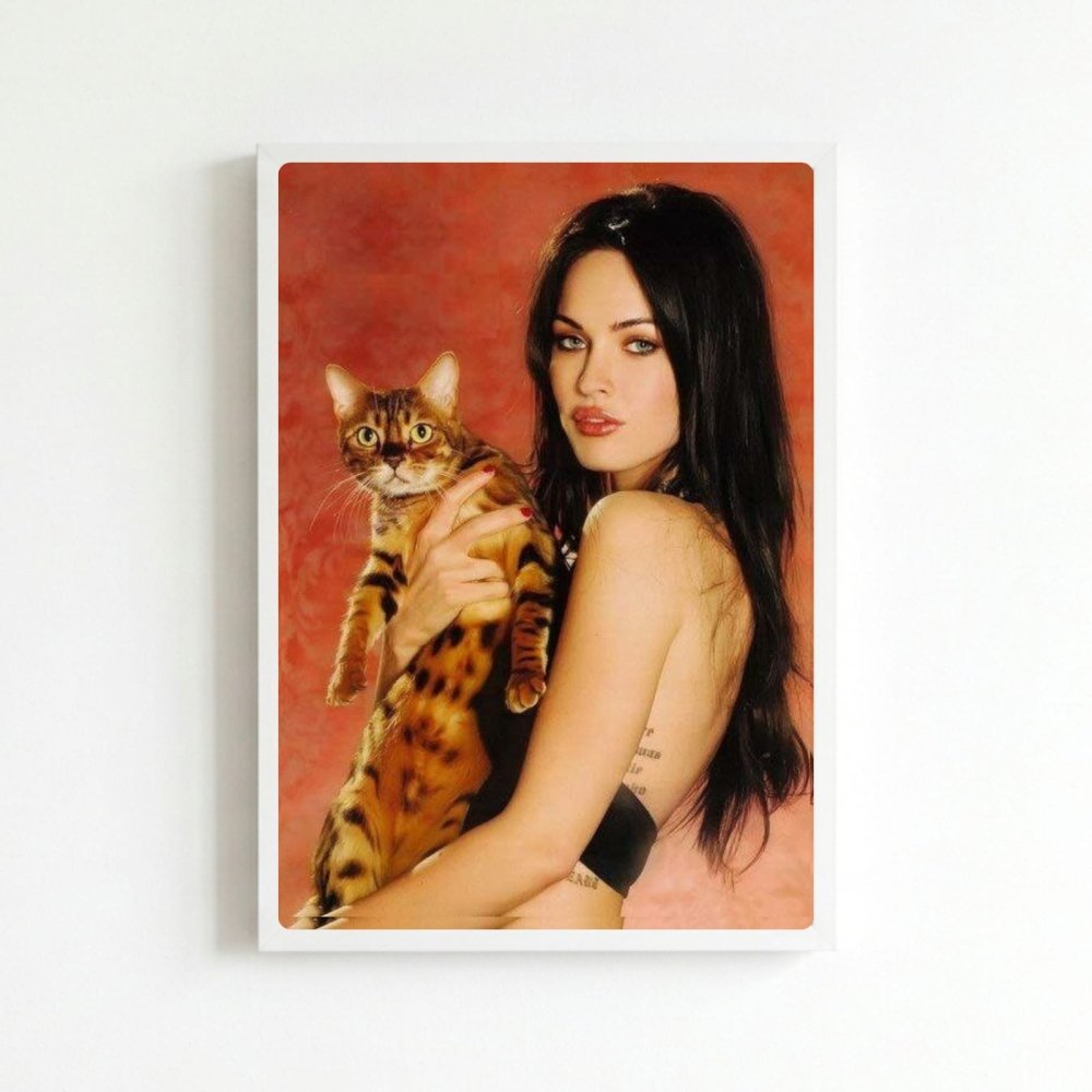 Megan Fox Poster with Frame - Vibes DistrictMegan Fox Poster with Frame poster BiancoVibes District
