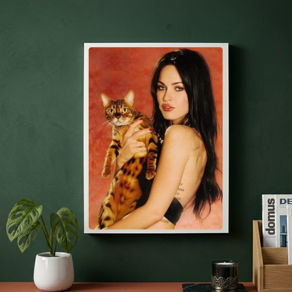 Megan Fox Poster with Frame - Vibes DistrictMegan Fox Poster with Frame poster SilverVibes District